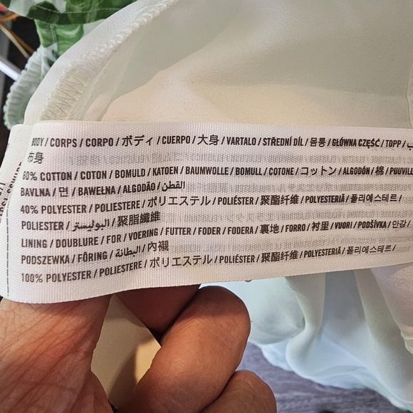 Abercrombie & Fitch Floral‎ Ruffle V Neck Dress Size Large - Picture 8 of 8